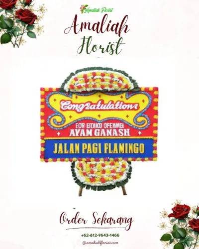 Bunga Papan Congratulation di Gomong